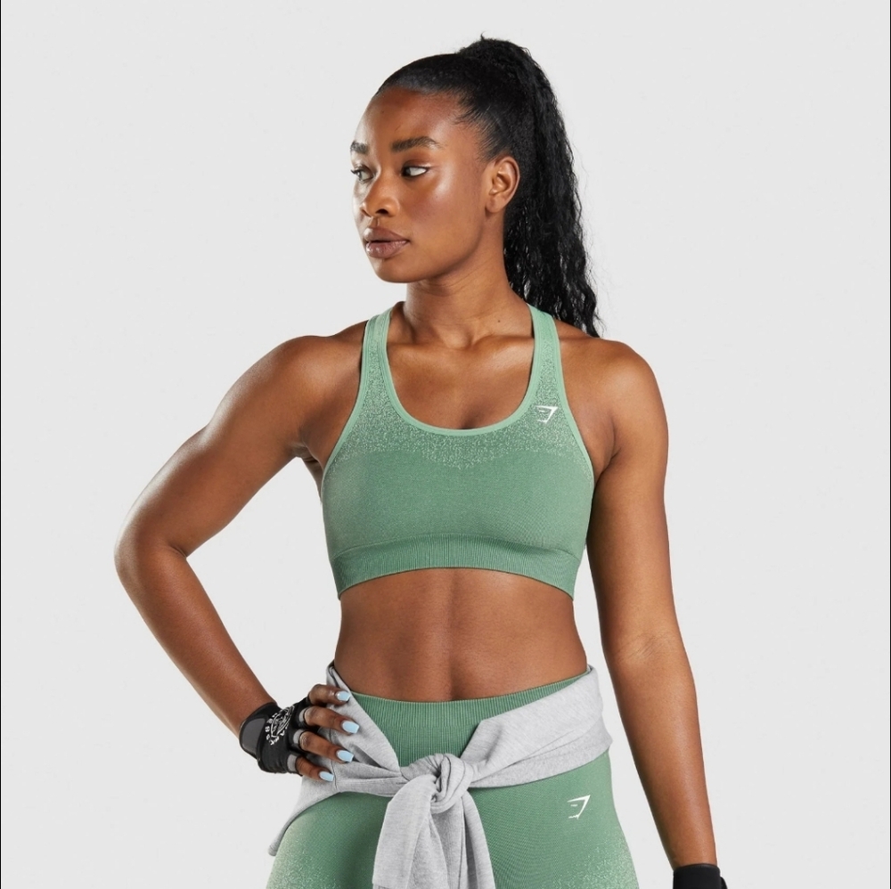 Gymshark Mint Green Seamless Sports Bra
